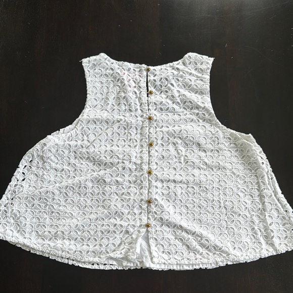 Lilly Pulitzer for Target White Eyelet Kids Top - Picture 3 of 3